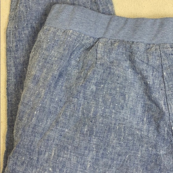 J Jill Love Linen Blue Ankle Pant SP - Picture 6 of 7